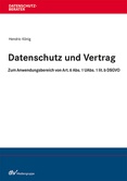 Datenschutz und Vertrag